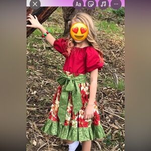 Girls Christmas dress.